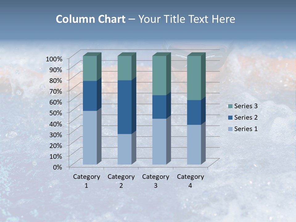 Young Swimmer Female PowerPoint Template