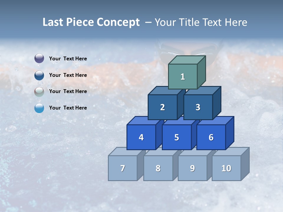 Young Swimmer Female PowerPoint Template