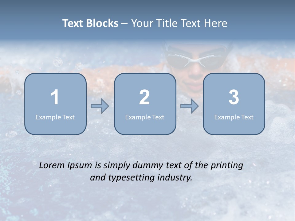 Young Swimmer Female PowerPoint Template