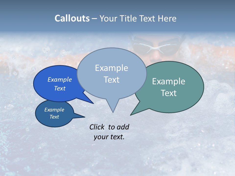 Young Swimmer Female PowerPoint Template