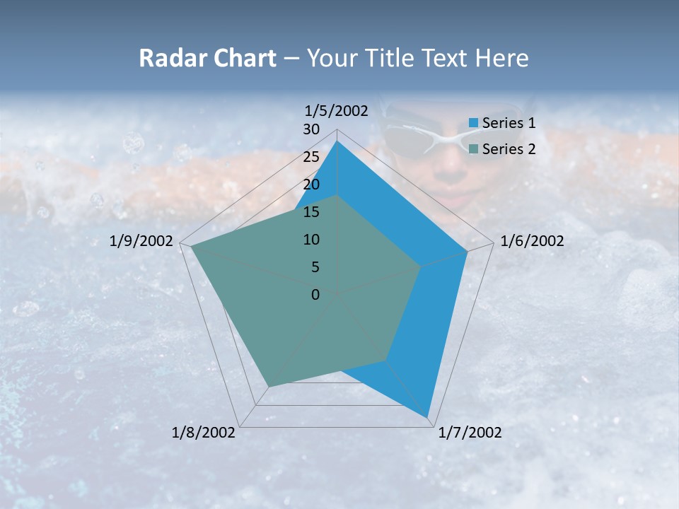 Young Swimmer Female PowerPoint Template