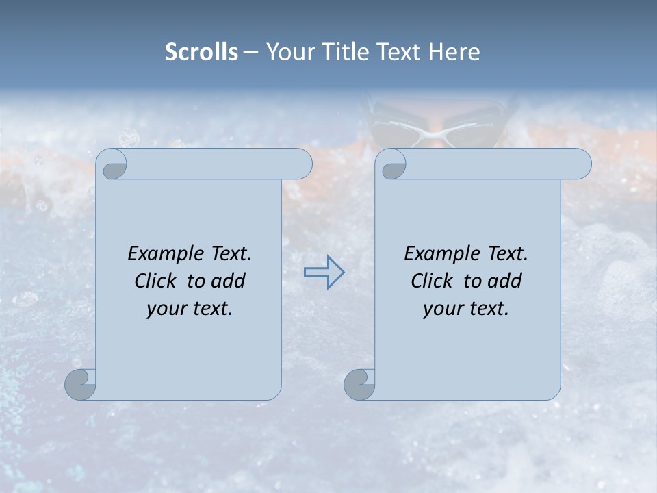 Young Swimmer Female PowerPoint Template