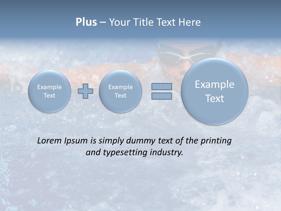 Young Swimmer Female PowerPoint Template