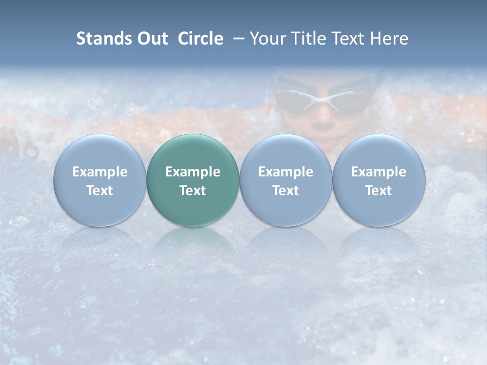Young Swimmer Female PowerPoint Template