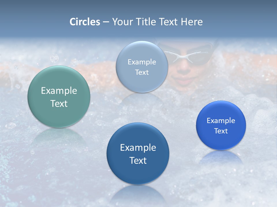 Young Swimmer Female PowerPoint Template