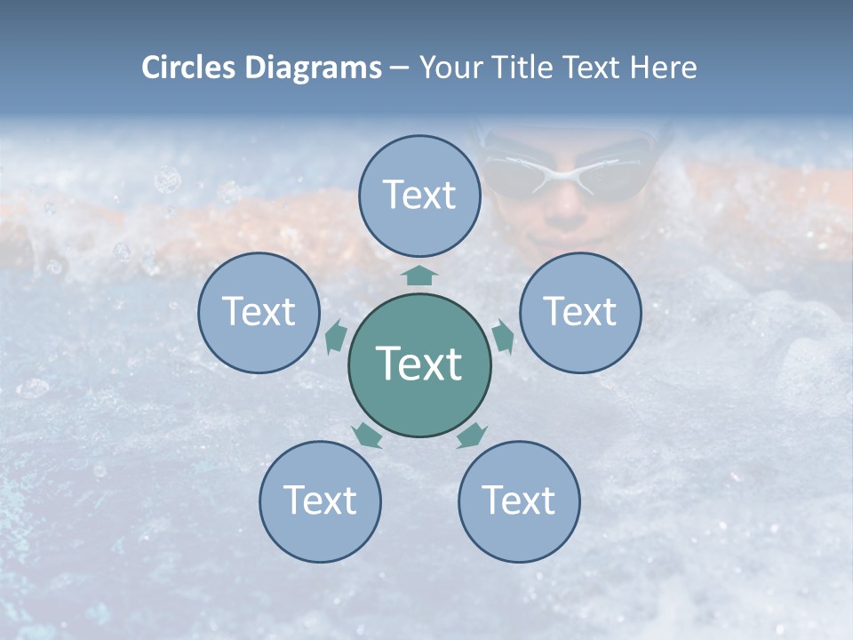 Young Swimmer Female PowerPoint Template