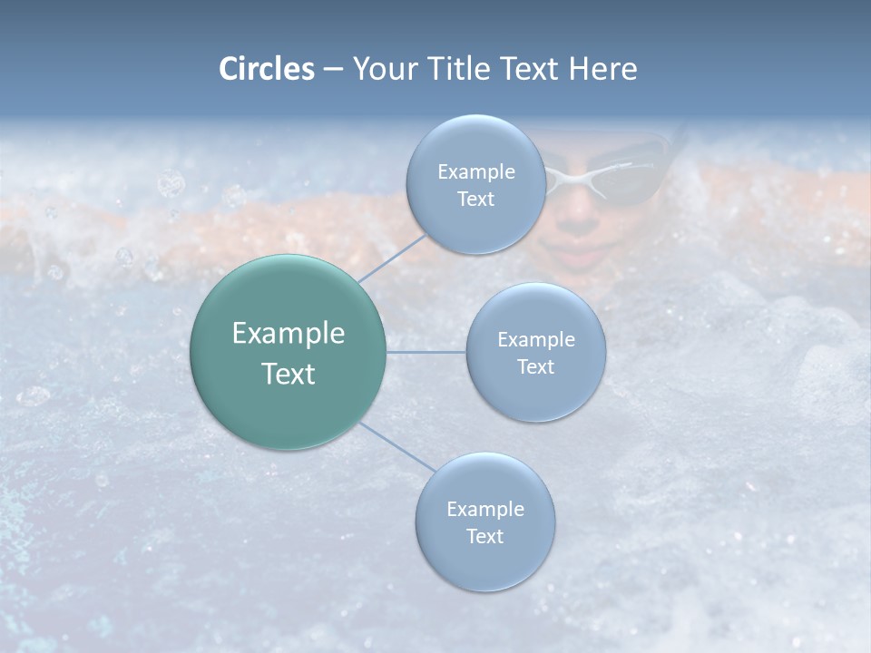 Young Swimmer Female PowerPoint Template