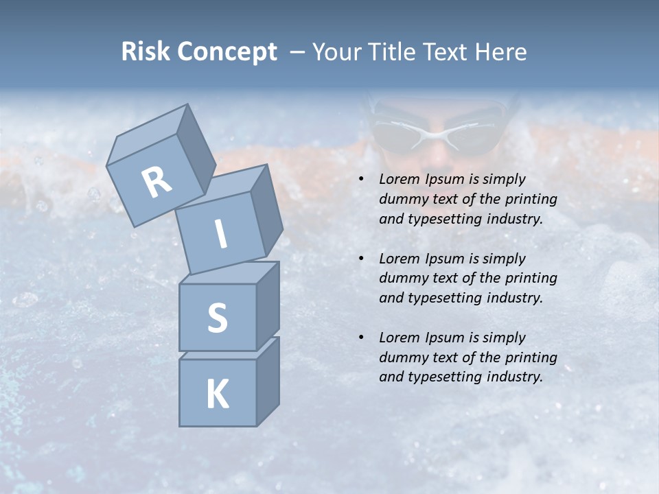 Young Swimmer Female PowerPoint Template