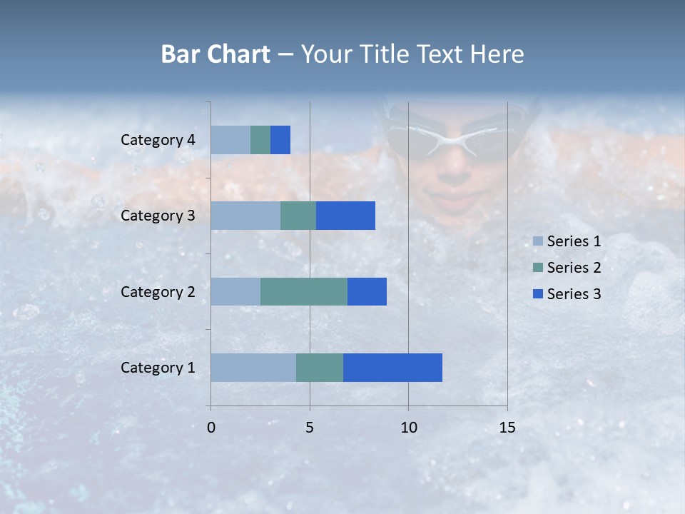 Young Swimmer Female PowerPoint Template