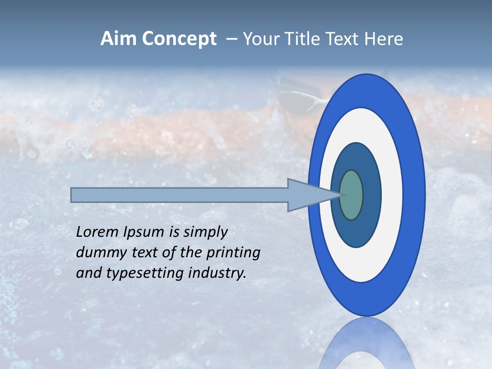 Young Swimmer Female PowerPoint Template