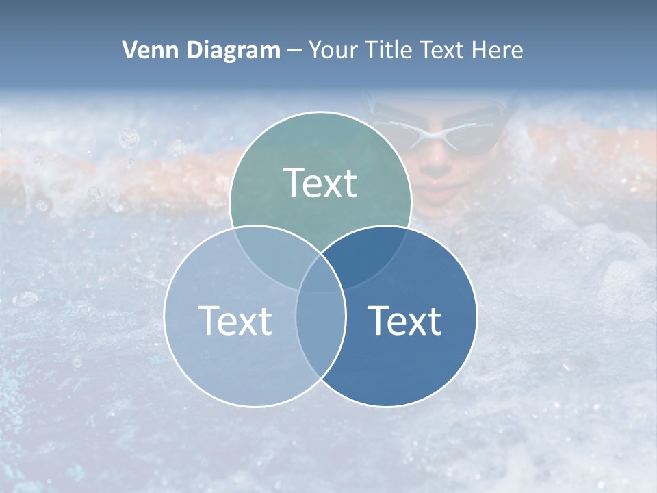 Young Swimmer Female PowerPoint Template