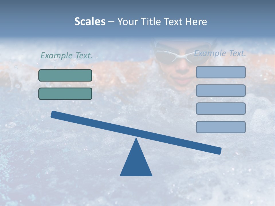 Young Swimmer Female PowerPoint Template