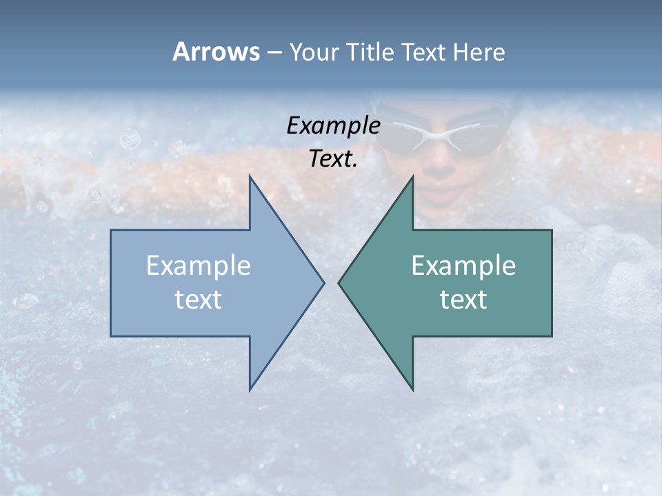 Young Swimmer Female PowerPoint Template