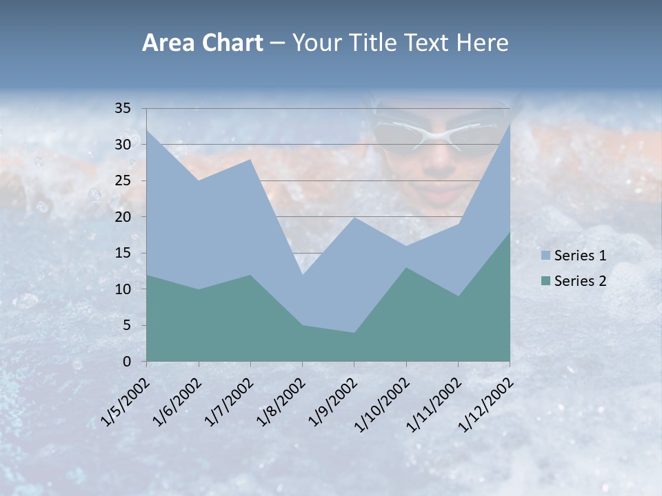 Young Swimmer Female PowerPoint Template