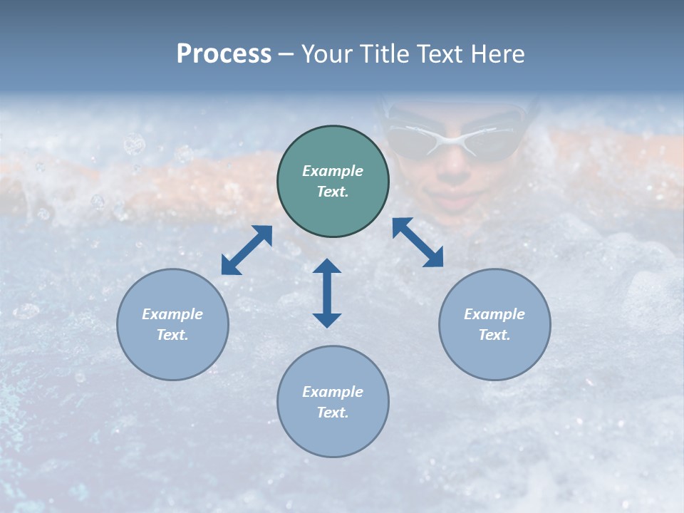 Young Swimmer Female PowerPoint Template