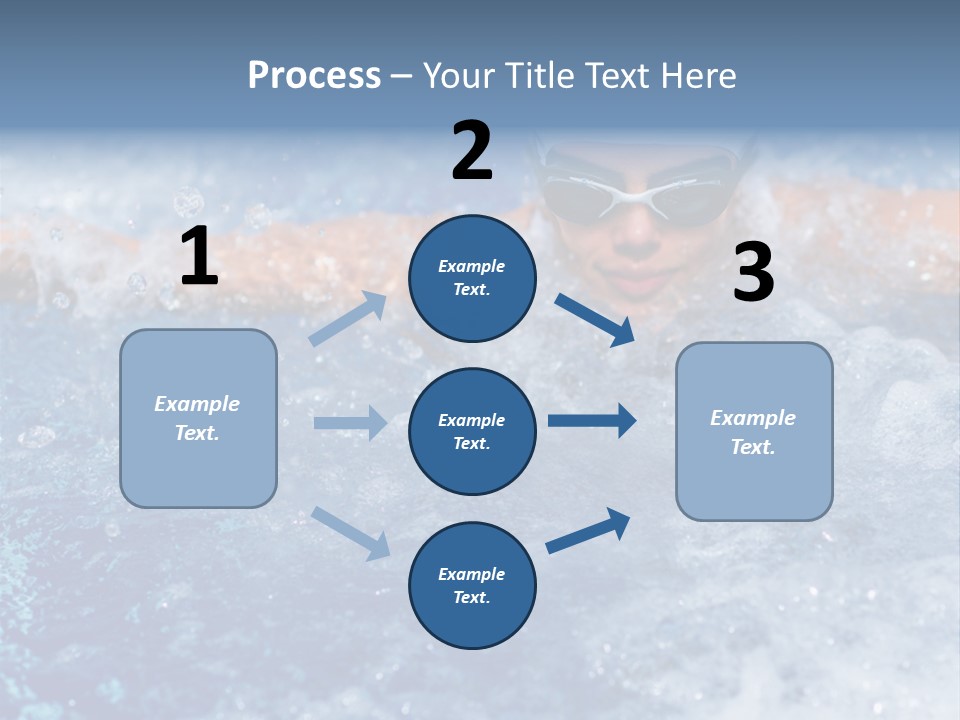 Young Swimmer Female PowerPoint Template