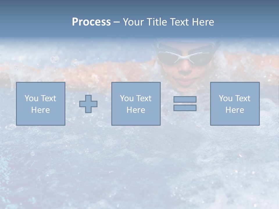 Young Swimmer Female PowerPoint Template