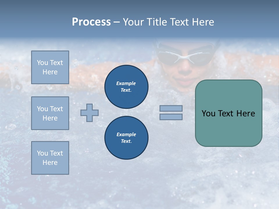 Young Swimmer Female PowerPoint Template