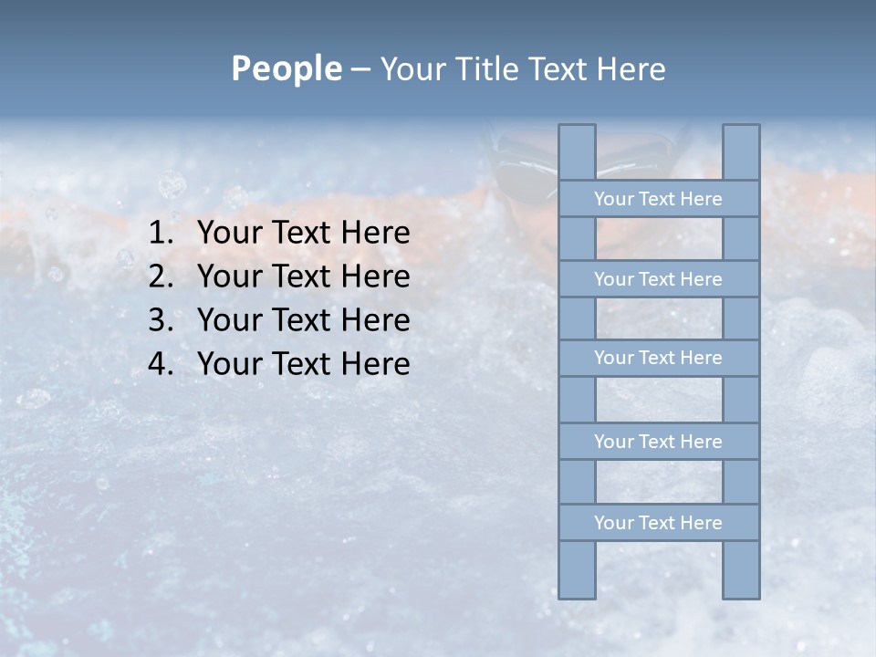 Young Swimmer Female PowerPoint Template