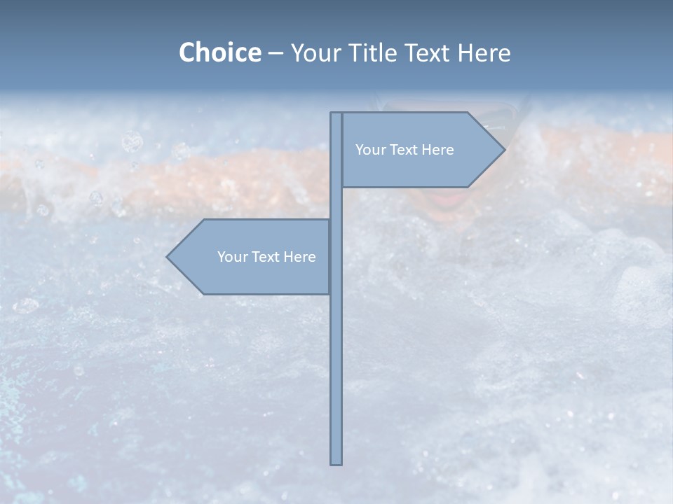 Young Swimmer Female PowerPoint Template