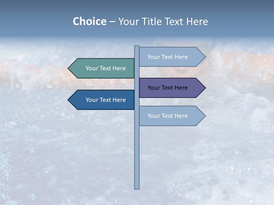 Young Swimmer Female PowerPoint Template