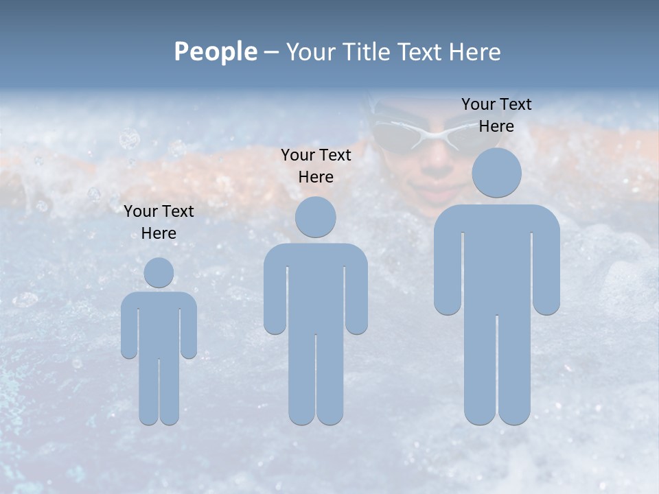 Young Swimmer Female PowerPoint Template