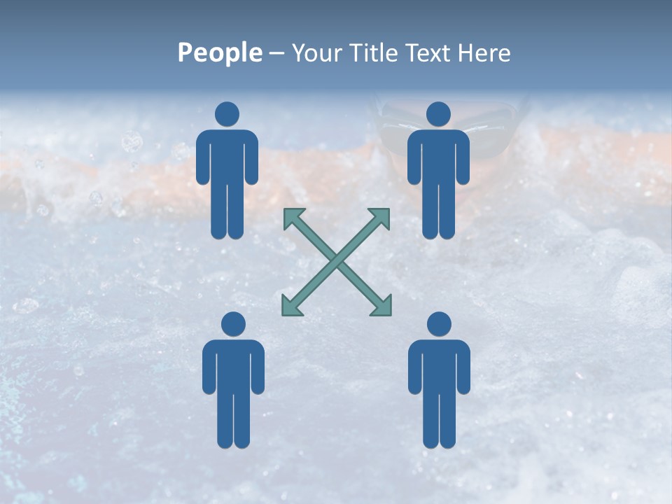 Young Swimmer Female PowerPoint Template