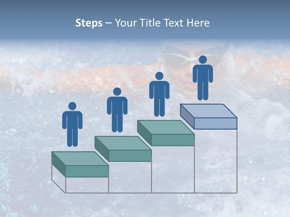 Young Swimmer Female PowerPoint Template