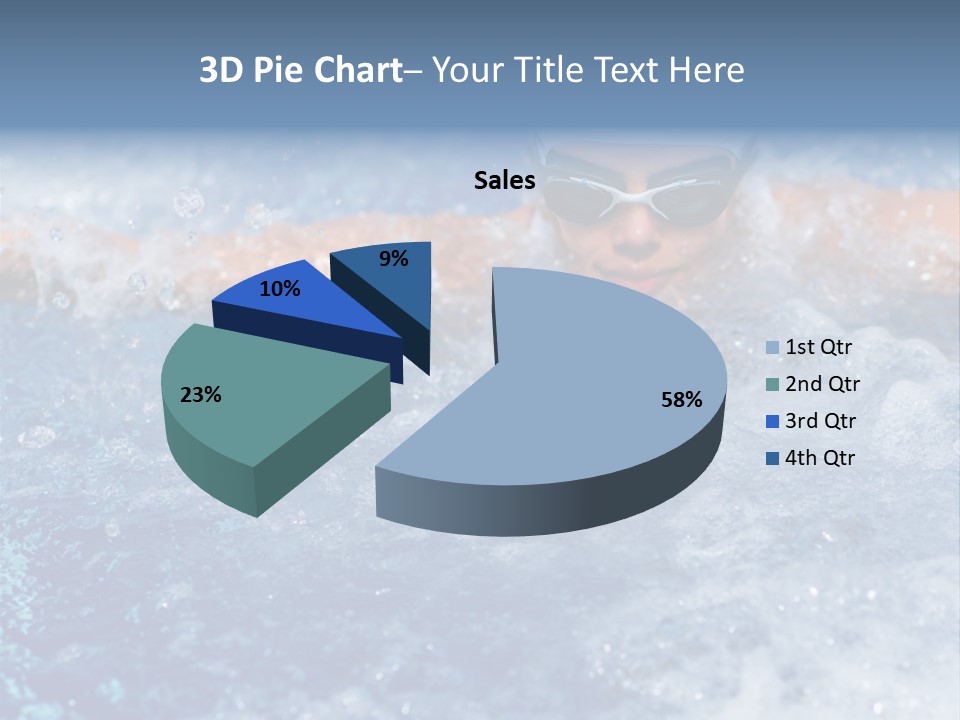 Young Swimmer Female PowerPoint Template