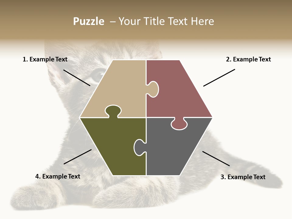 Small Kitty Sweet PowerPoint Template