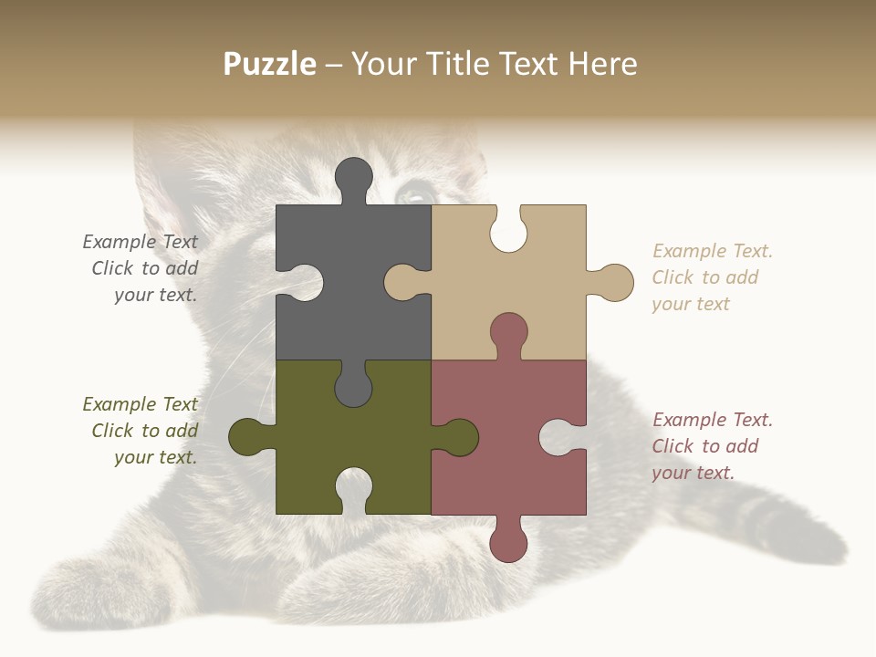 Small Kitty Sweet PowerPoint Template