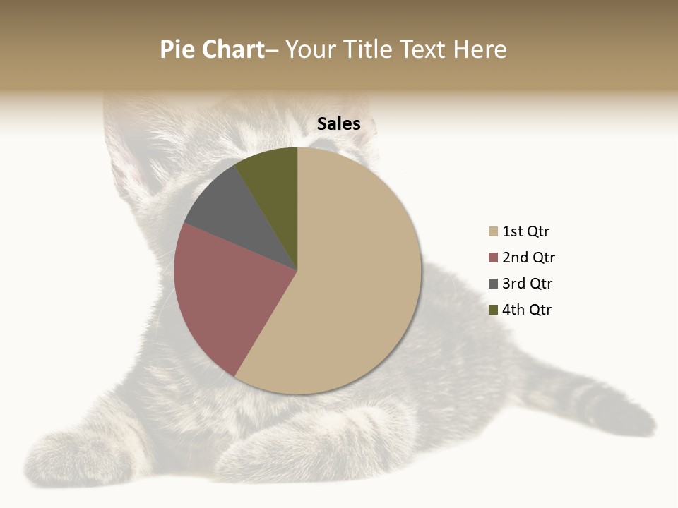 Small Kitty Sweet PowerPoint Template