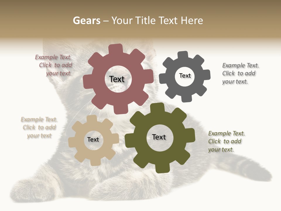 Small Kitty Sweet PowerPoint Template