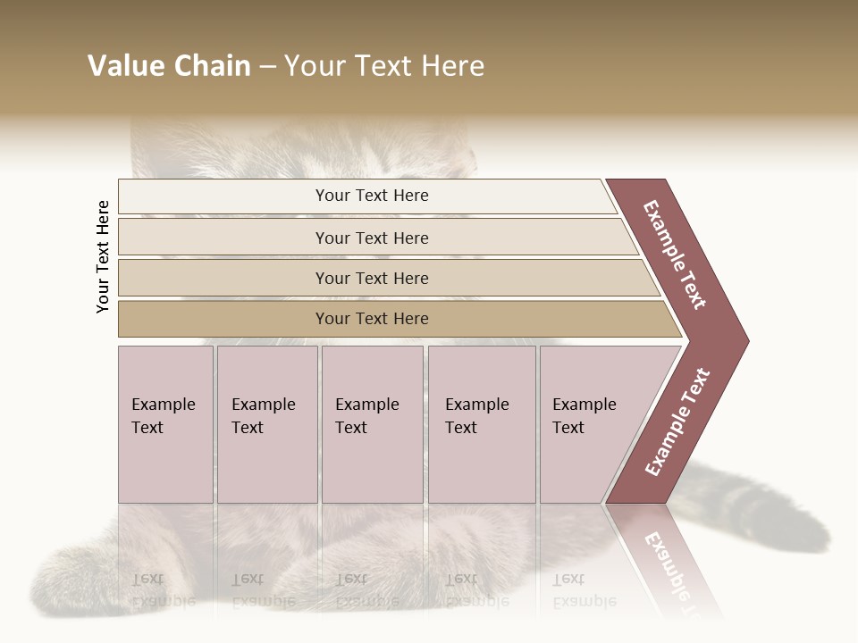 Small Kitty Sweet PowerPoint Template