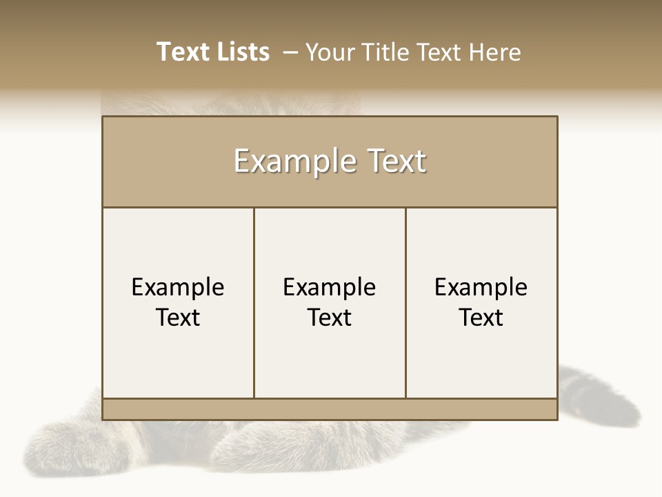 Small Kitty Sweet PowerPoint Template