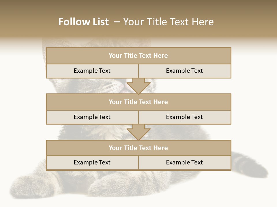 Small Kitty Sweet PowerPoint Template