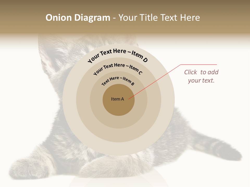 Small Kitty Sweet PowerPoint Template
