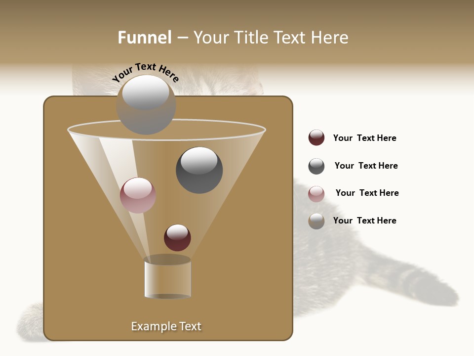 Small Kitty Sweet PowerPoint Template