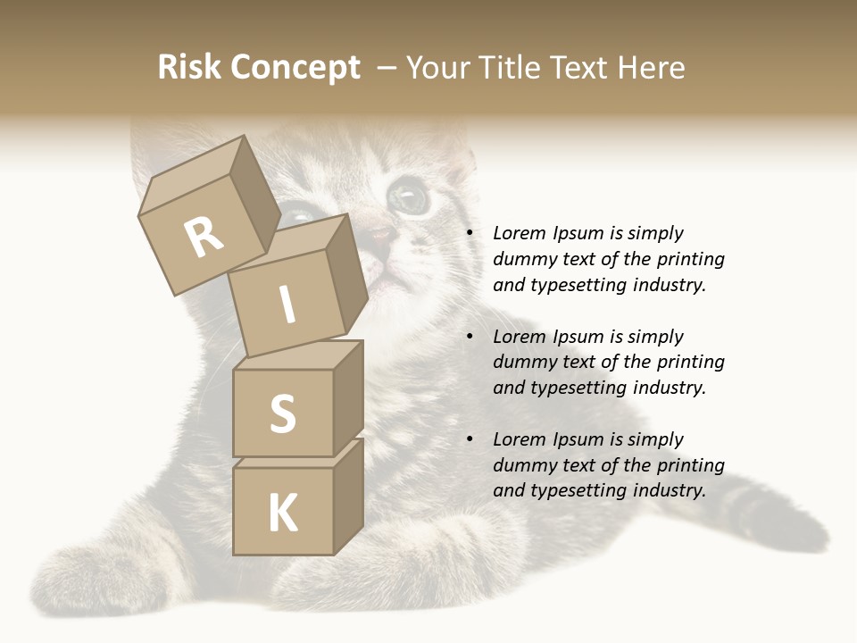 Small Kitty Sweet PowerPoint Template