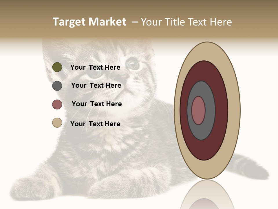 Small Kitty Sweet PowerPoint Template