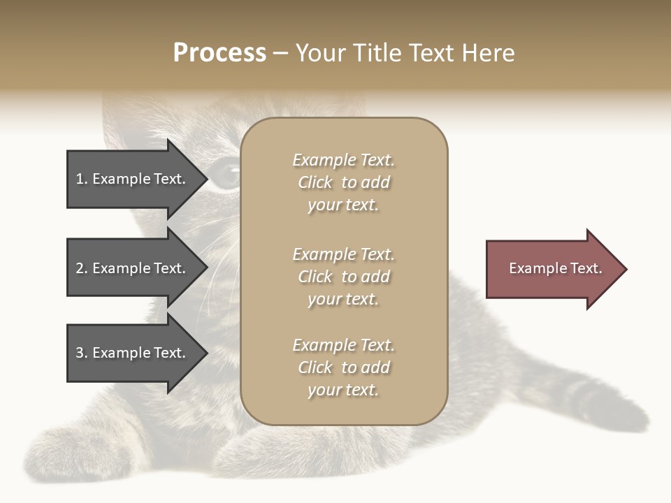 Small Kitty Sweet PowerPoint Template