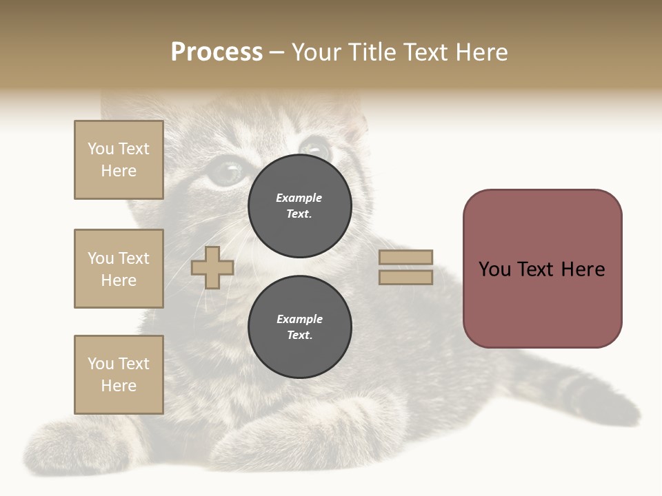Small Kitty Sweet PowerPoint Template