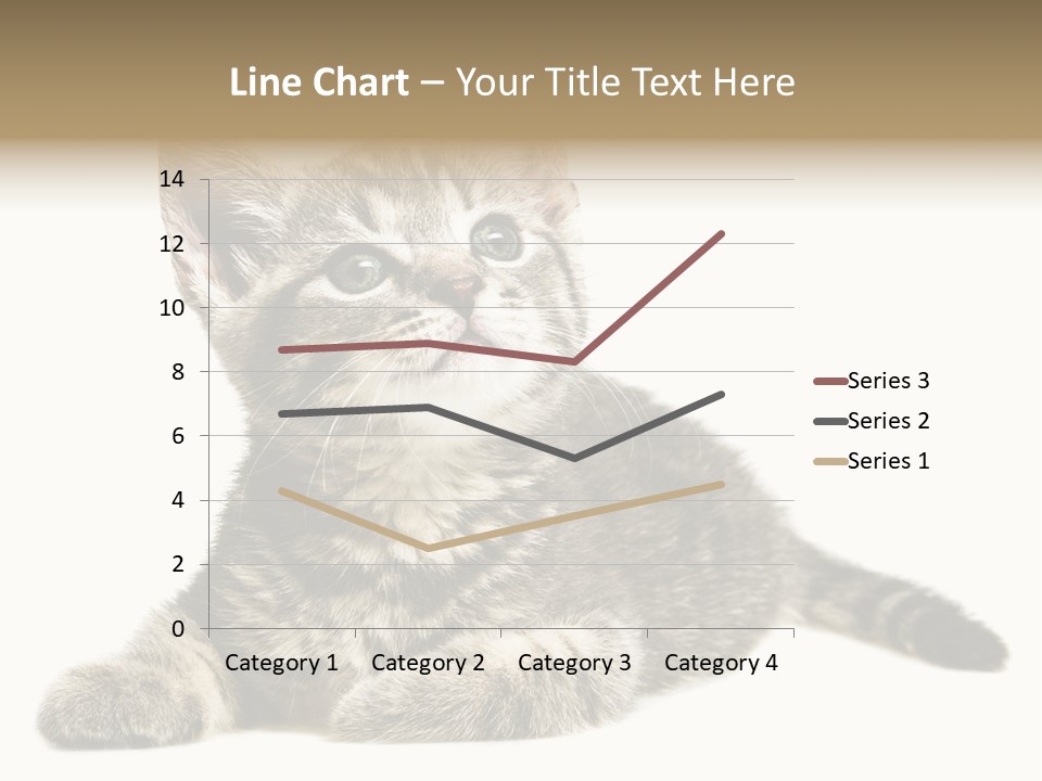 Small Kitty Sweet PowerPoint Template