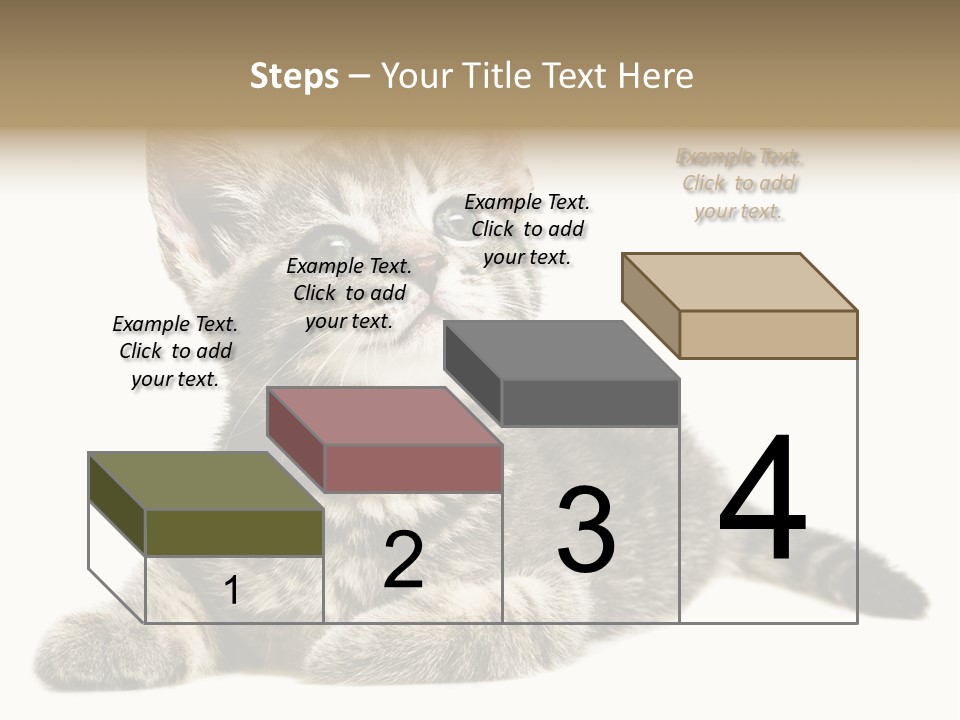 Small Kitty Sweet PowerPoint Template