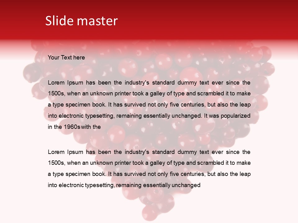 Mossberry Freshness Pile PowerPoint Template