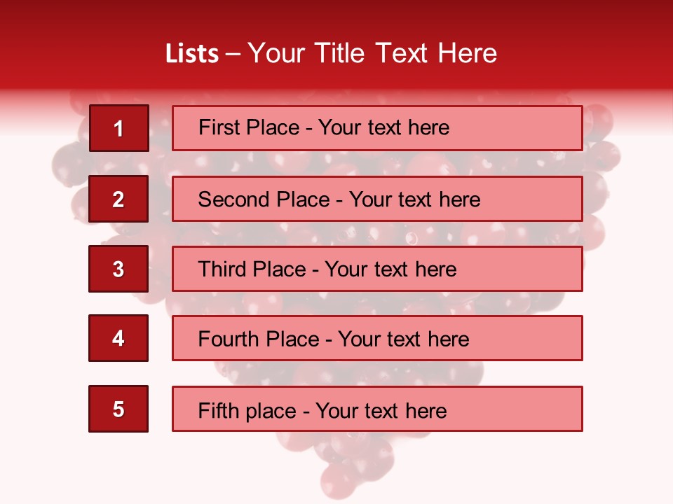 Mossberry Freshness Pile PowerPoint Template