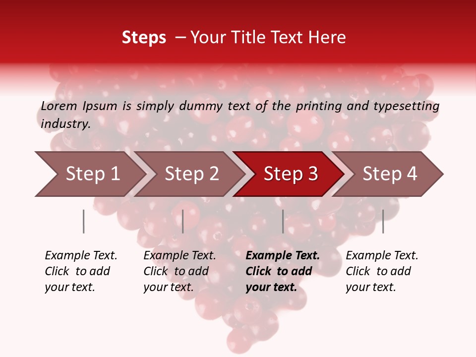 Mossberry Freshness Pile PowerPoint Template