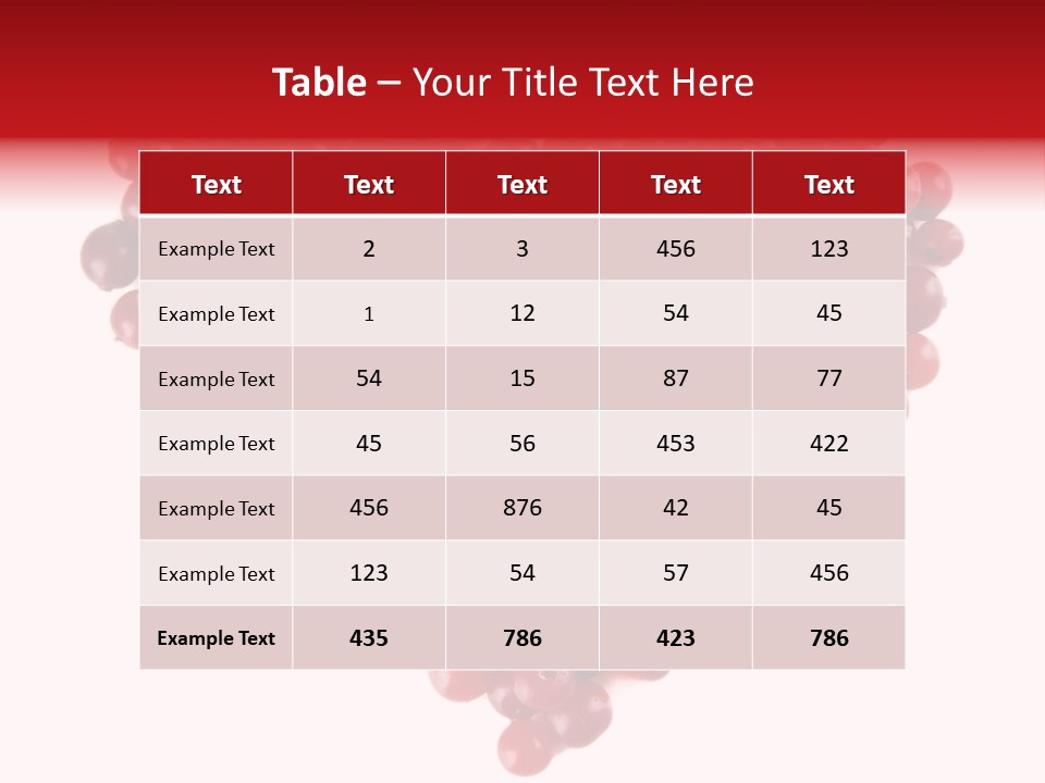Mossberry Freshness Pile PowerPoint Template