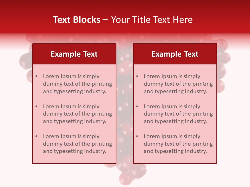Mossberry Freshness Pile PowerPoint Template