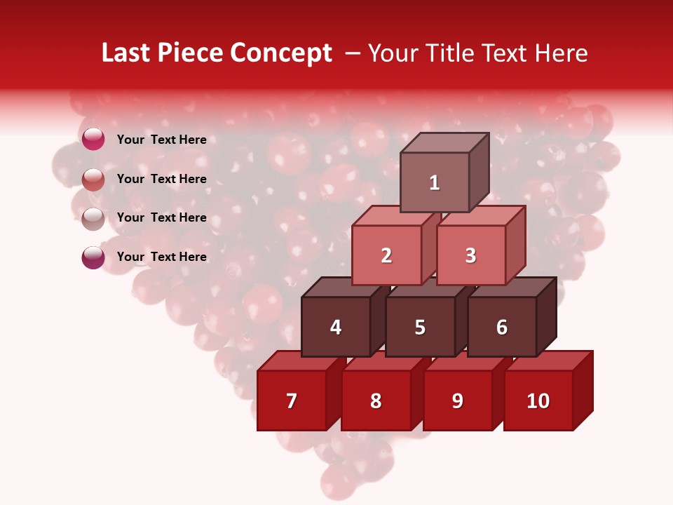 Mossberry Freshness Pile PowerPoint Template